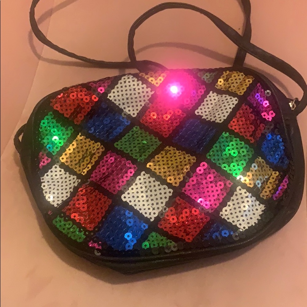 Sequined crossbody